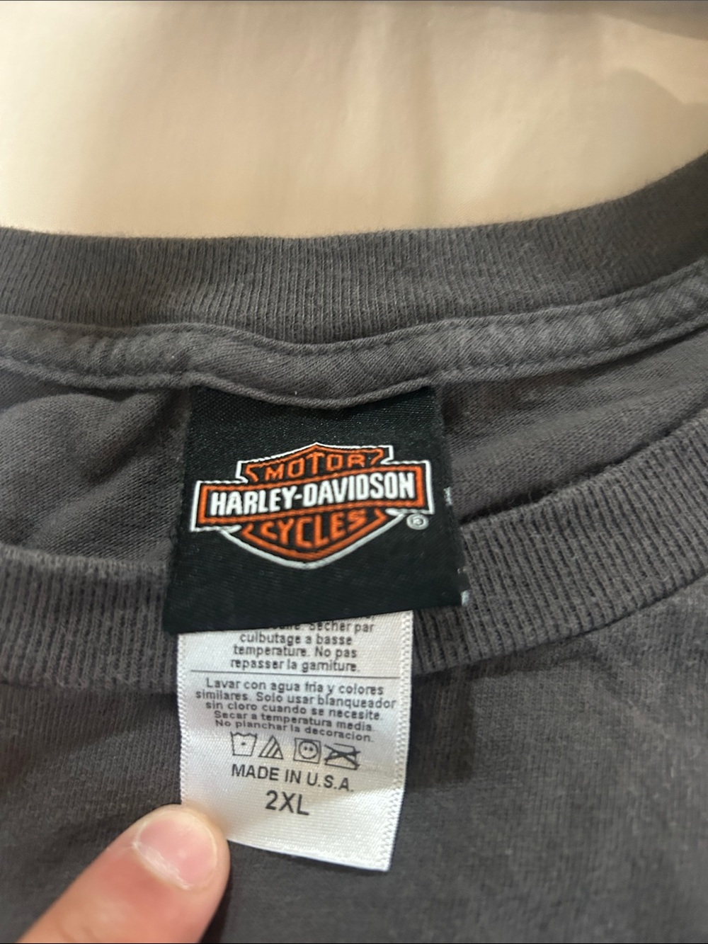 Harley-Davidson Gray Kids Bottoms with Orange Logo Accent